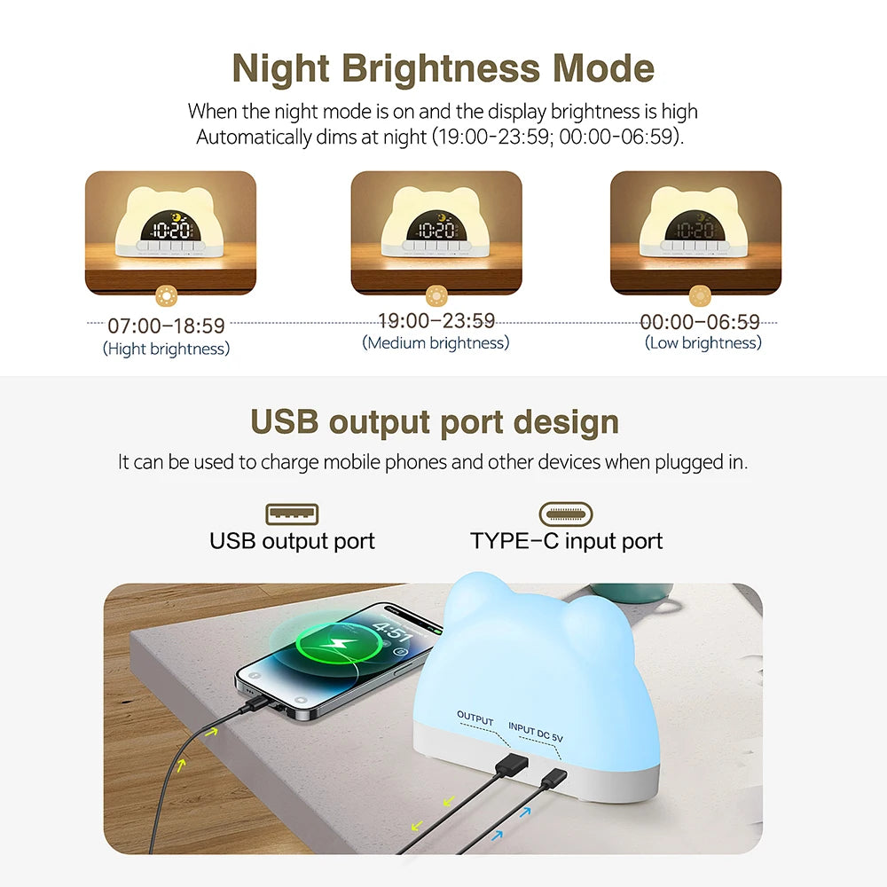 GxFusion Aurora Bloom Sunrise Alarm Clock