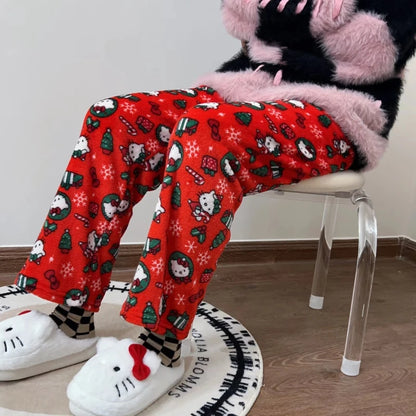 Hello Kitty Christmas Flannel Pajama Pants