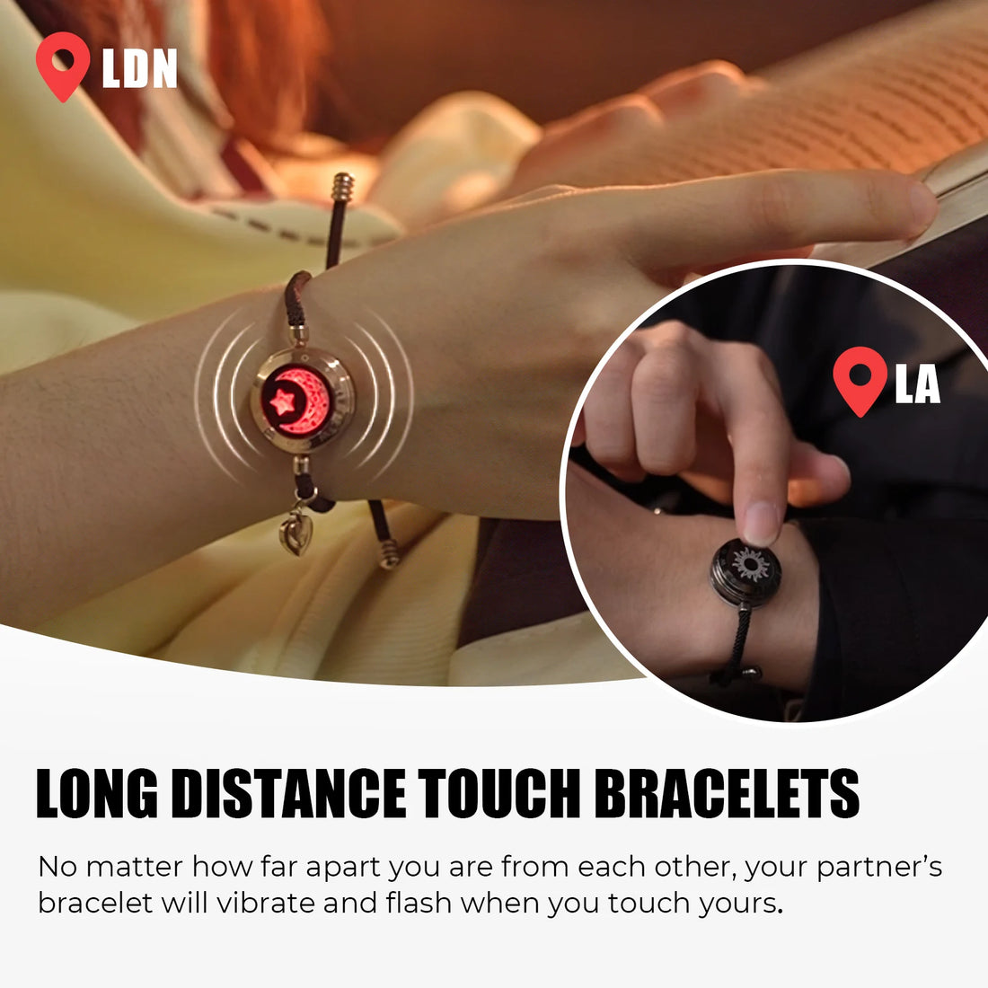 Totwoo Long Distance Relationship Sun&Moon Bracelet