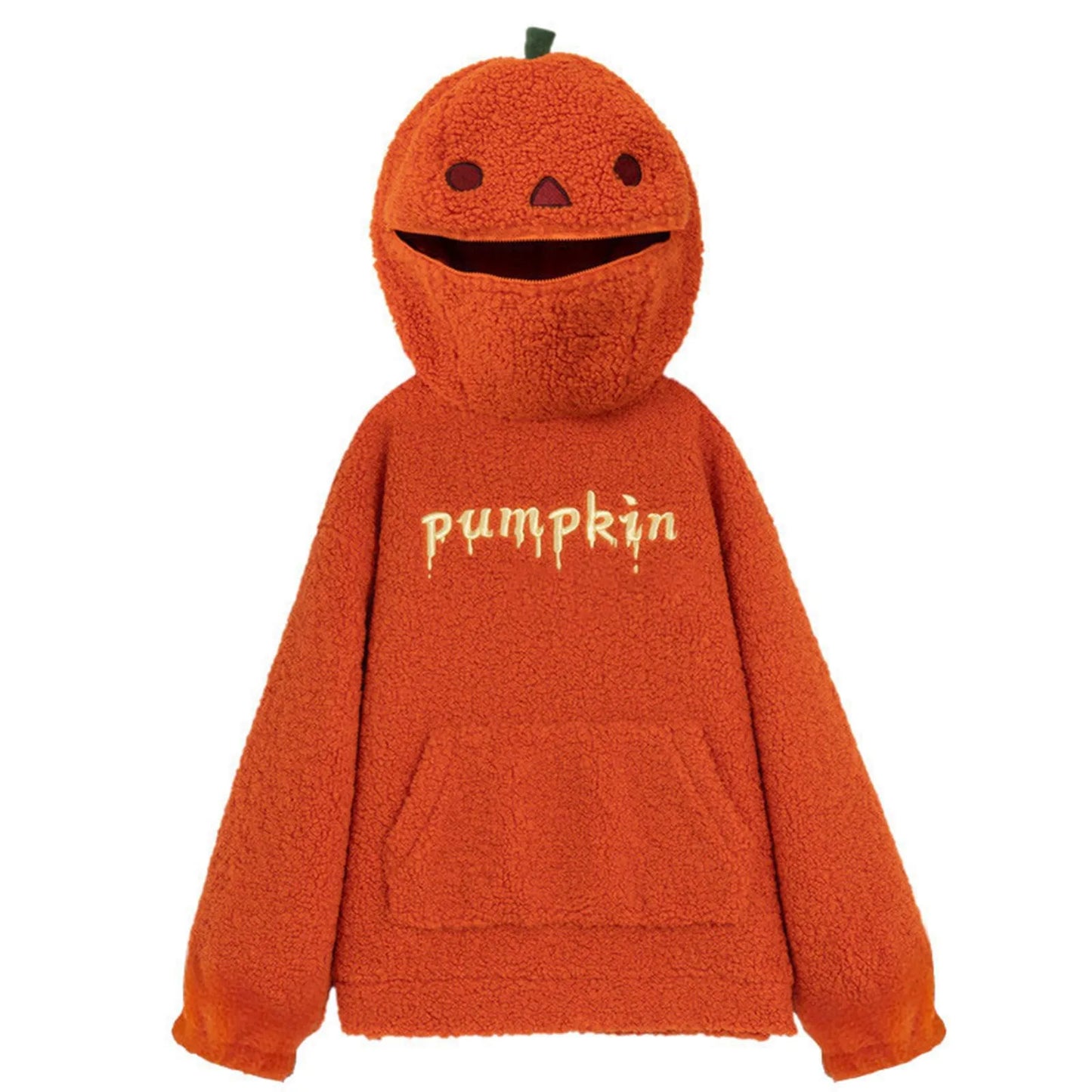 Pumpkin Fleece Halloween Hoodie