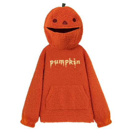 Pumpkin Fleece Halloween Hoodie