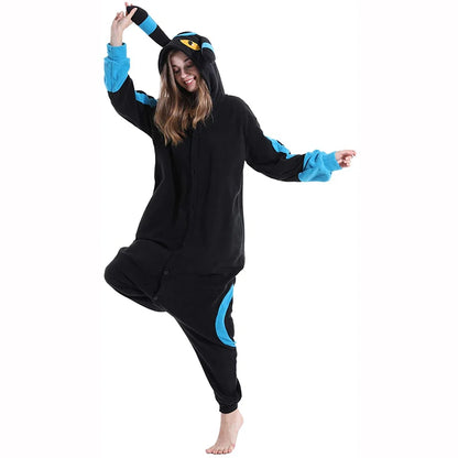 Cozy Shiny Umbreon Inspired Onesie Pajamas