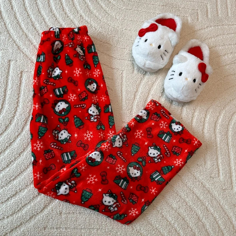 Hello Kitty Christmas Flannel Pajama Pants