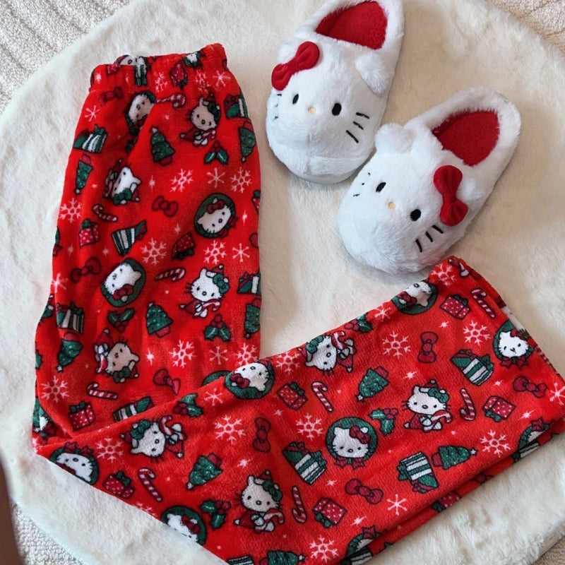 Hello Kitty Christmas Flannel Pajama Pants