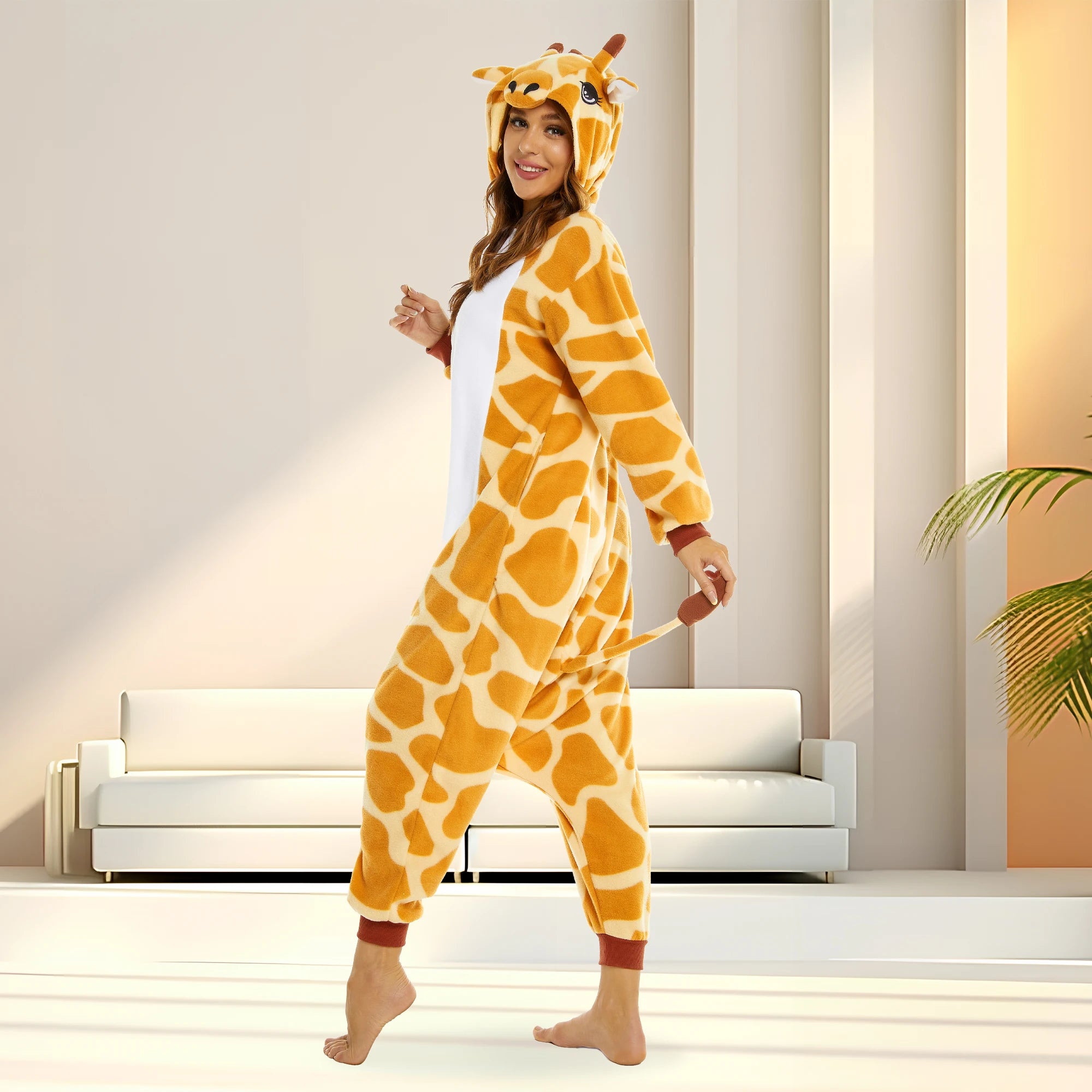 Giraffe Hooded Cosplay Onesie