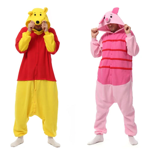 Comfy Onesie Winne & Piglet Pajamas