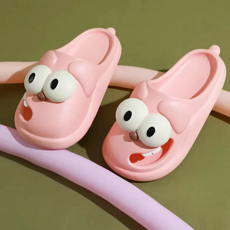 Big Eyes Dog Kawaii Slides Tongue Slippers