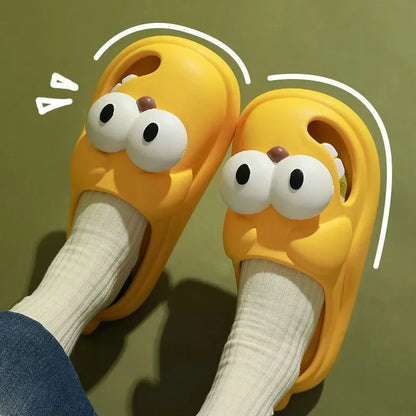 Big Eyes Dog Kawaii Slides Tongue Slippers