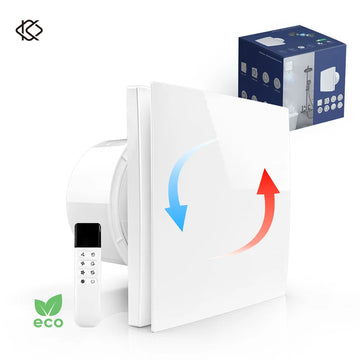 KCvents Exhaust Fan Ventilation Fan With Reversible Remote Control For Bathroom Room Kitchen Wall Mount Home ECO Friendly 4/6in