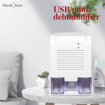 THANKSHARE Dehumidifier Air Dryer USB 800ML Compatible Home Bathroom Office Absorbing Car Mini Air Dryer Electric Cooling 5V/2A