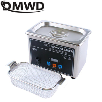 80W Ultrasonic Cleaner Bath Stainless Steel Wash Tank Ultrasound Wave Jewelry Watches Glasses Circuit Board Cleaning Machine