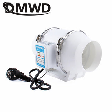 Exhaust Fan 3/4/5inch Silent Inline Pipe Duct Fan Extractor Ventilation Blower Air Purifier Kitchen Toilet Wall Booster 110/220V