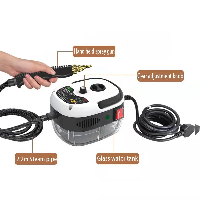 2500W High Pressure Temperature Household Steam Cleaners Handhled Air Conditioning Kitchen Hood Car Steaming Cleaner 220V 110V