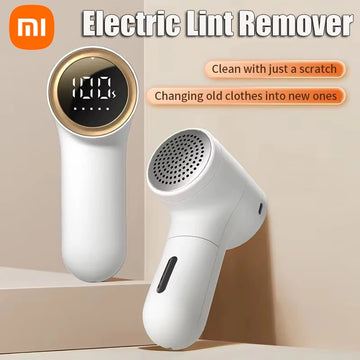 Xiaomi Electric Lint Remover USB Charging Intelligent Digital Display Hairball Trimmer Portable Clothes Shaver 5 Gear Razor