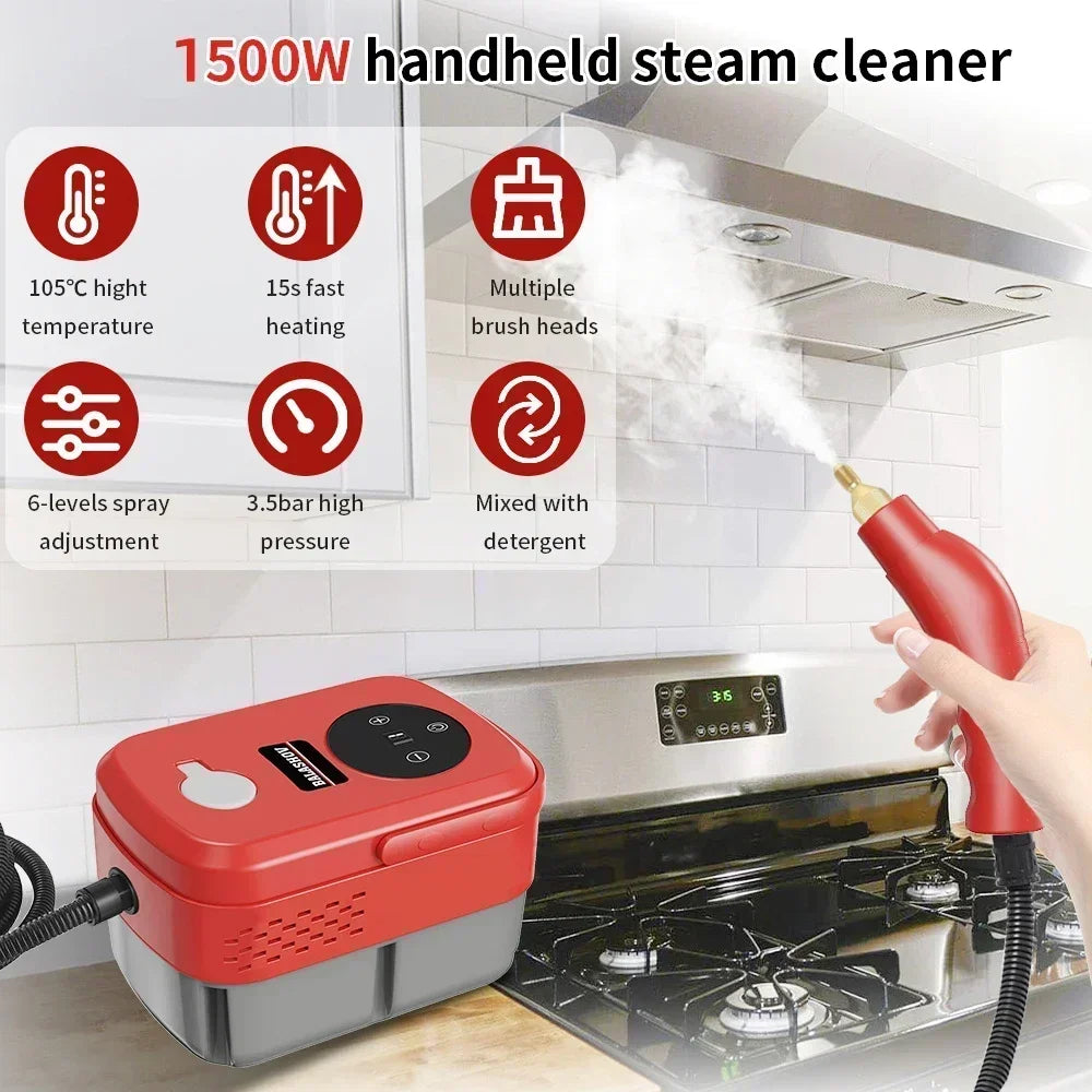 High Pressure Steam Cleaner Household Handheld Cleaning Machine Home Kitchen Air Conditioner Steam Cleaner Car Cleaning