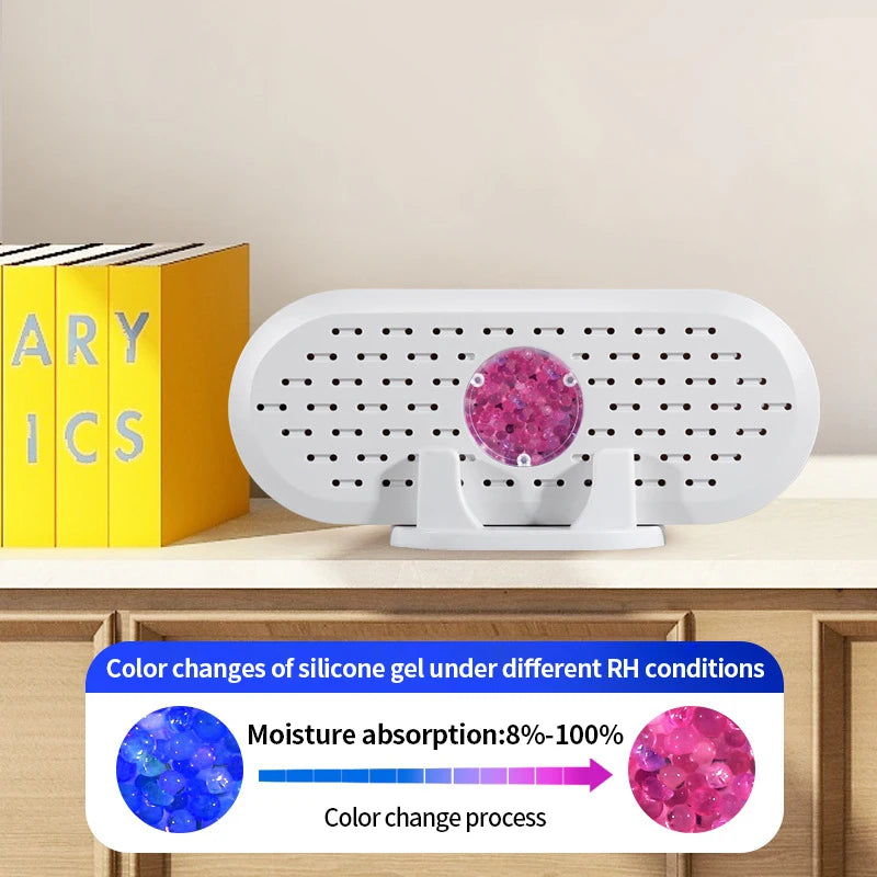 Electric Mini Air Dryer USB Charging air Dehumidifier for Bathroom Bedroom Office Dehumidifying Recyclable Moisture Absorber