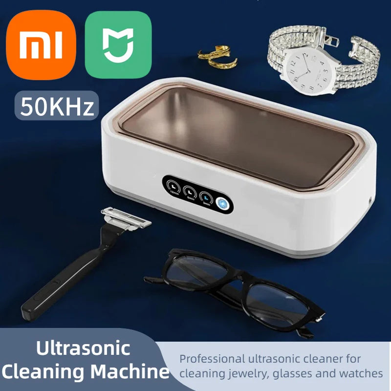 Xiaomi MIJIA Ultrasonic Cleaner Portable Household Large Capacity 650ML Glasses Jewelry Braces Professional Cleaning Machine