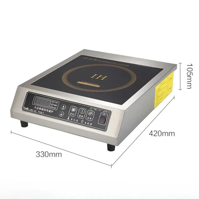 High Power Induction Cooker 3500W Commercial Household Stir Fry Cooker Hot Pot Stove Canteen Restaurant Commercial Electic Stove