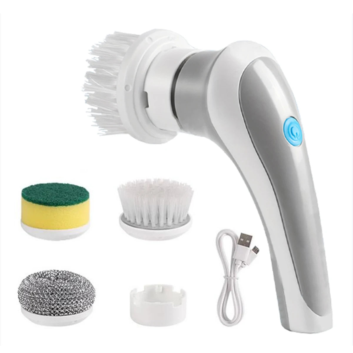 New Wireless Electric Cleaning Brush Housework Kitchen Dishwashing Brush Bathtub Tile Professional Spin Scrubber Cleaning Brush