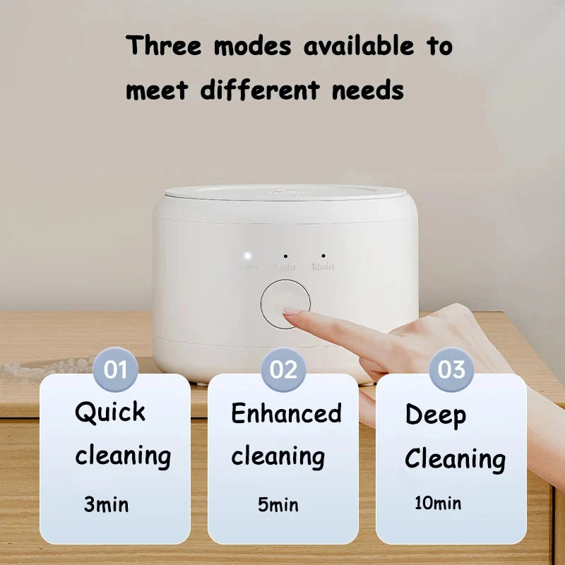 Xiaomi Ultrasonic Cleaner 50 KHZ Ultrasonic Jewelry Cleaner Machine High Frequency Ultrasonic Cleaning Bath For Jewelry Sonic