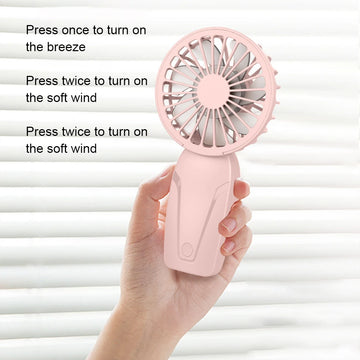 Mini Portable Fans Handheld USB Rechargeable Fan Air Cooler Outdoor Travel Hand Fans Ventilation Fan