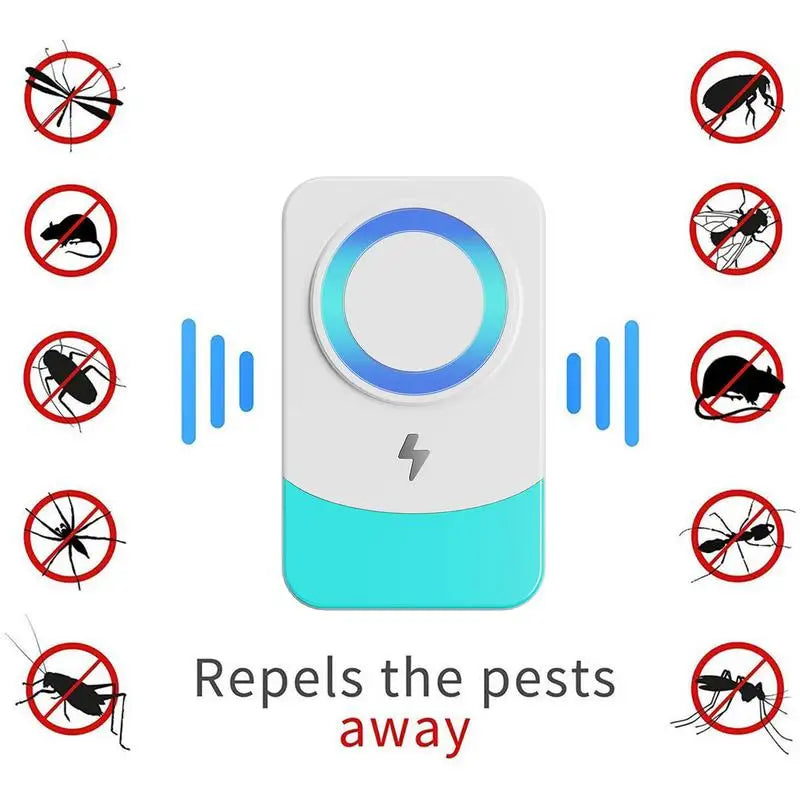 Ultrasonic PestRepeller US/EU/UK Electronic Mosquito Killer Indoor Pests Repellent Ultrasonic Plug in Insect Bug Spider Control