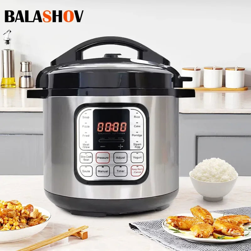 Multifunction Electric Pressure Cookers Soup Porridge Rice Heating Meal Heater Kitchen Intelligent Pressure Cooker for Home 5L