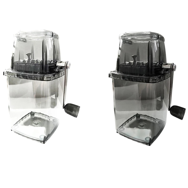 Household Manual Ice Crusher Transparent Multi-Purpose Hand Shaved Ice Machine, Shaved Ice Machine