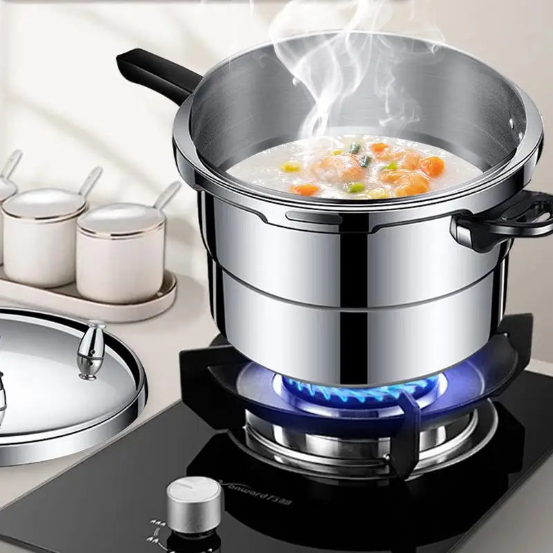 Stove Top Pressure Cooker 4.3L Pressure Oyster Fish Pot Aluminum Alloy Pressure Canner Cooker Induction Compatible Cookware For