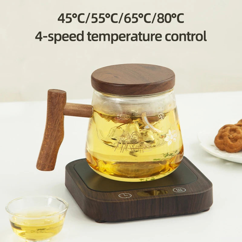 35W Coffee Mug Warmer Cup Heater Heating Pad Electric Hot Plate 5 Gear Temperature Warmer Coaster For Milk Tea Water 220V