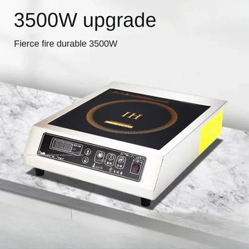 High Power Induction Cooker 3500W Commercial Household Stir Fry Cooker Hot Pot Stove Canteen Restaurant Commercial Electic Stove