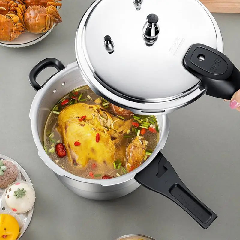 Stove Top Pressure Cooker 4.3L Pressure Oyster Fish Pot Aluminum Alloy Pressure Canner Cooker Induction Compatible Cookware For