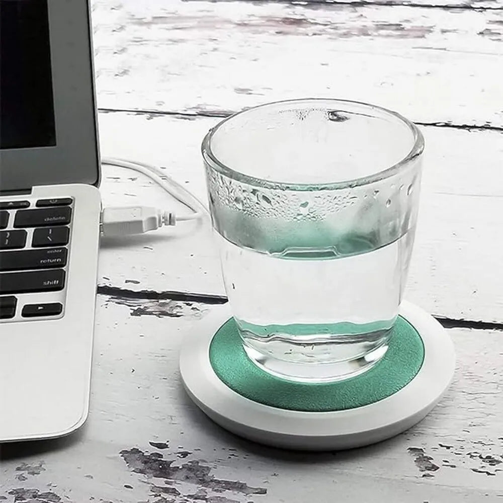 USB Cup Heater Mug Warmer Coffee Milk Tea Water Cup Coaster of Constant Temperature Electic Heating Pad for Home Office Desk