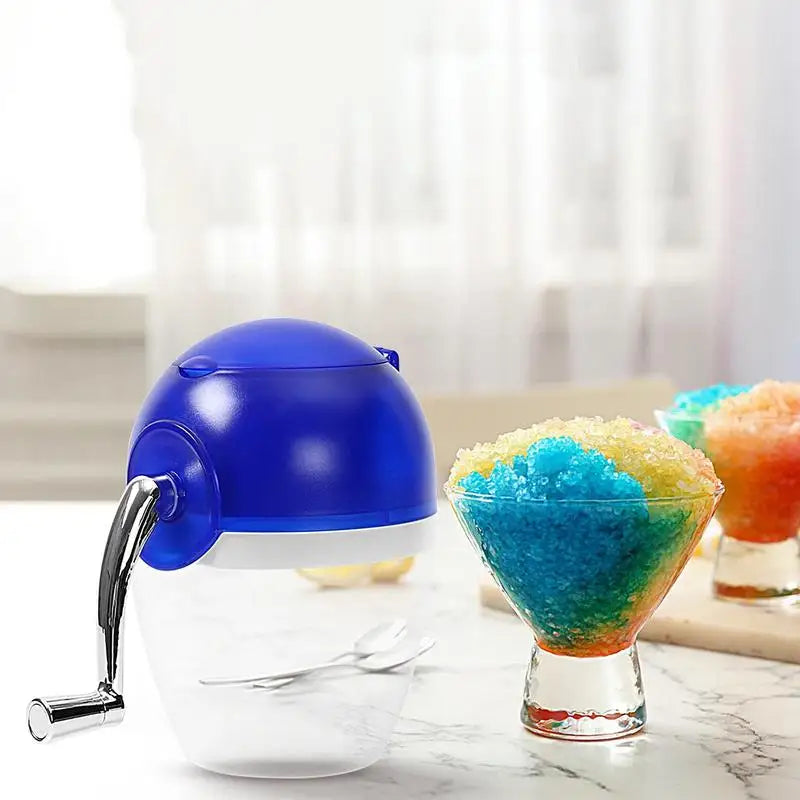 Snow Cone Machine Shaved Ice Food Grade Manual Ice Maker Crusher Manual Snow Cone Machine Ice Crusher Hand Crank Ice Shaver