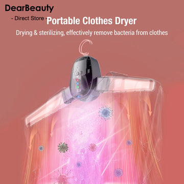 Electric Clothes Dryer Drying Rack Hang Dryer Machine Portable Travel Warm Air Dryer with Shoe Dryer Function 110V/220V for Home