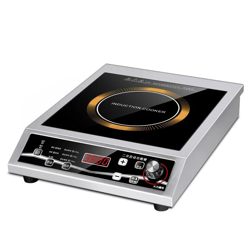 3500W Induction Cooker Commercial high-power single-head Electromagnetic Stove button control maximum load-bearing 50KG 220V