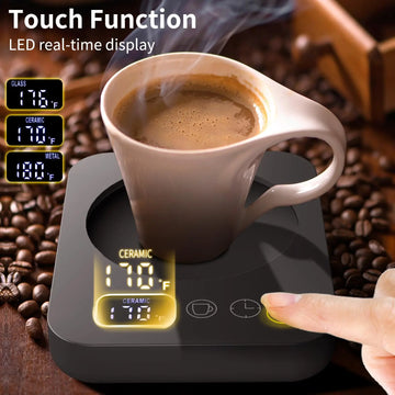 220V/110V Mug Warmer Milk Heating Pad Coffee Cup Coasters Smart Electric Beverage Warmer Insulat 3 Gear Adjustable Office Home