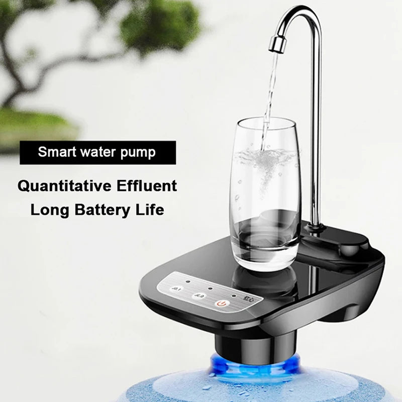 Electric Water Gallon Pump Automatic Water Bottle Dispenser Rechargeable Water Pump Dispenser With Stand Water Dispenser