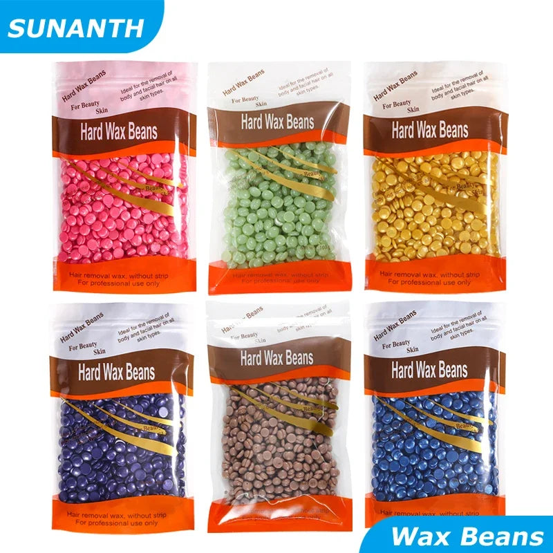 500g Waxing Wax Beans for Hair Removal Full Body Hot Film Hard Depilatory Wax Beads for Wax Heater Machine 200g/300g/400g