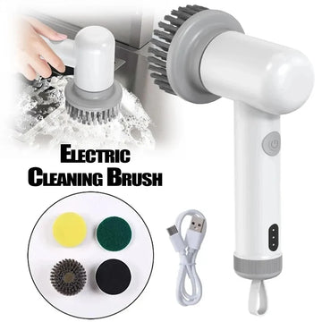 Electric Cleaning Brush Housework Kitchen Dishwashing Brush Bathtub Tile Professional Cleaning Brush USB Charging Waterproof