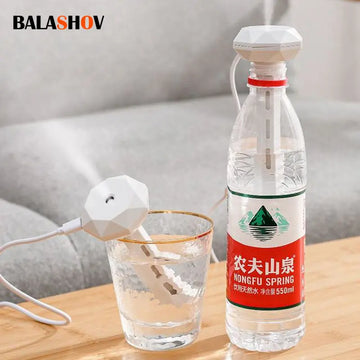 Mini Humidifier Ultrasound Portable USB Air Purifier Aroma Anion Diffuser Humidifiers ED Lamp Mist Maker Foy Home Car