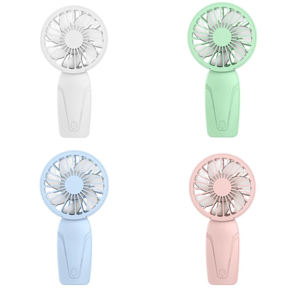 Mini Portable Fans Handheld USB Rechargeable Fan Air Cooler Outdoor Travel Hand Fans Ventilation Fan