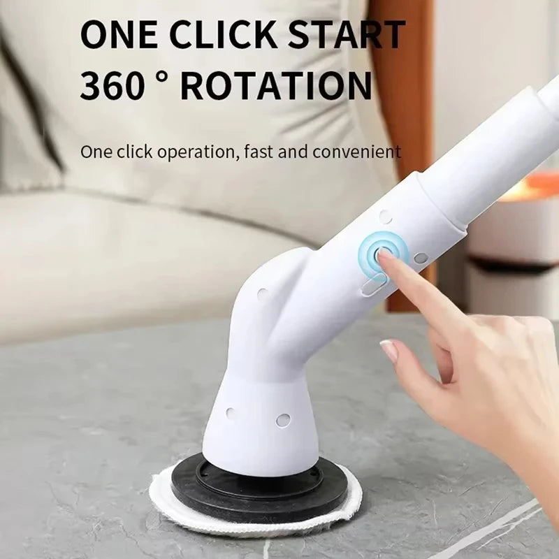 Xiaomi 2000mAh 6-in-1 Electric Cleaning Brush Wireless Electric Rotary Clean Brush Shower Cleaning Brush Kitchen Bathroom Home