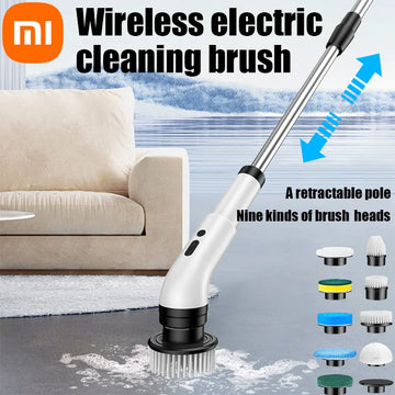 Xiaomi Super 9-in-1 Electric Cleaning Brush Wireless Electric Rotary Clean Brush Shower Cleaning Brush Kitchen Bathroom Home