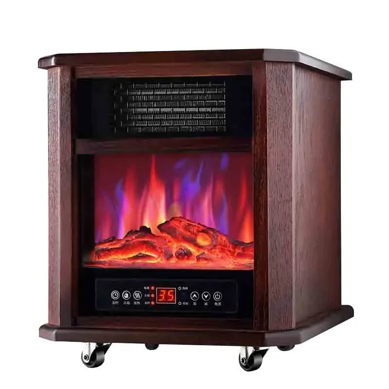 New 2000W Air Heater Household Fireplace, Air Heater, Electric Heater, Electric Fireplace, Solid Wood