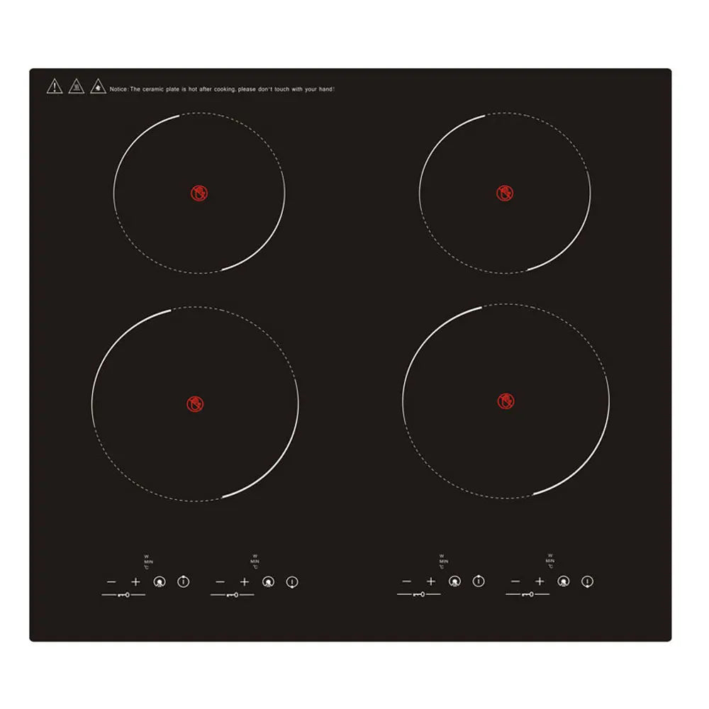 Commercial Four-head Induction Cooker Electric Cooker Integrated Embedded Cooktop Induction Stove High Power Hob