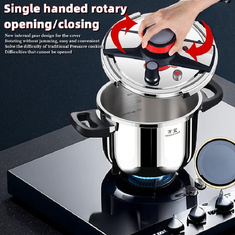 5L/6L Gas Stove Thickened Pressure Cooker Multifunctional Pressure-Limited Explosion-proof Stainless Steel Kitchen Pressure Pot