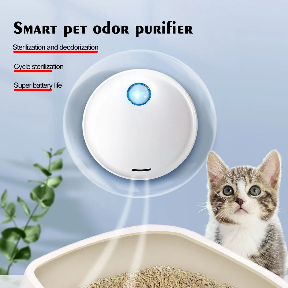 Smart pet odor purifier Portable Ozone Ionic Air Purifier Eliminate Odor for Home Car Refrigerator Shoe Cabinet Pet Room Hunting