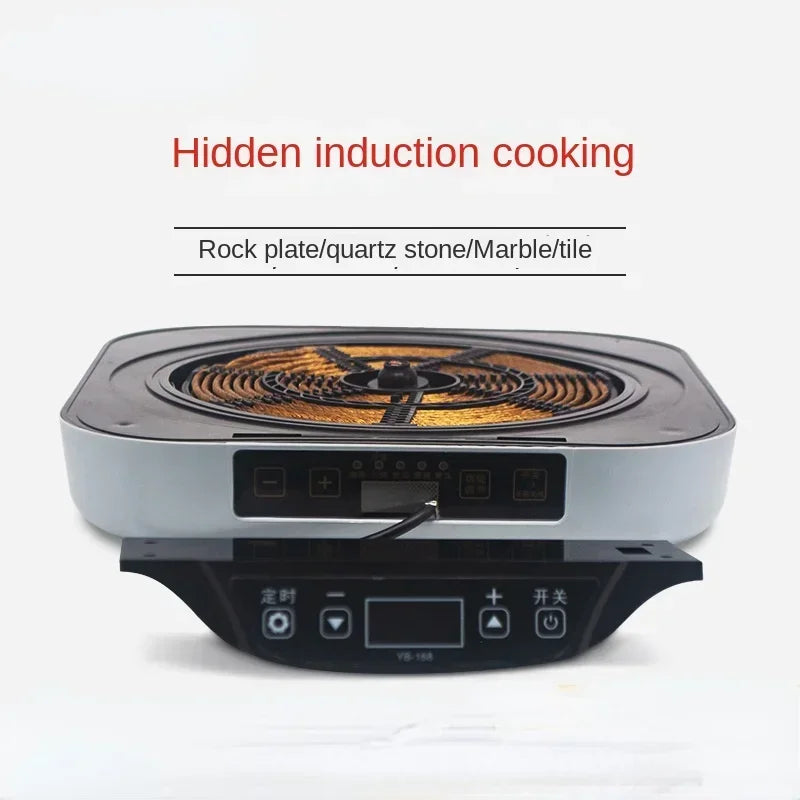 220V Induction Cooker Built in Space Heating Concealed Stove Electric Suitable for 8-12mm Thick Stone Slabs Fogão Elétrico