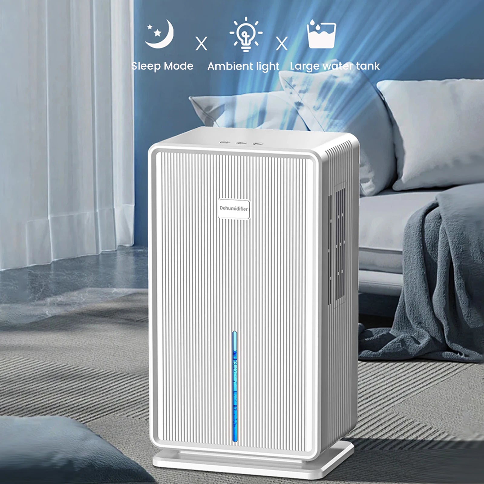 Air Dehumidifier Portable Mute Air Dryer For Home Bedroom Office Kitchen Moisture Absorbers Machine Deodorizer Home Appliance